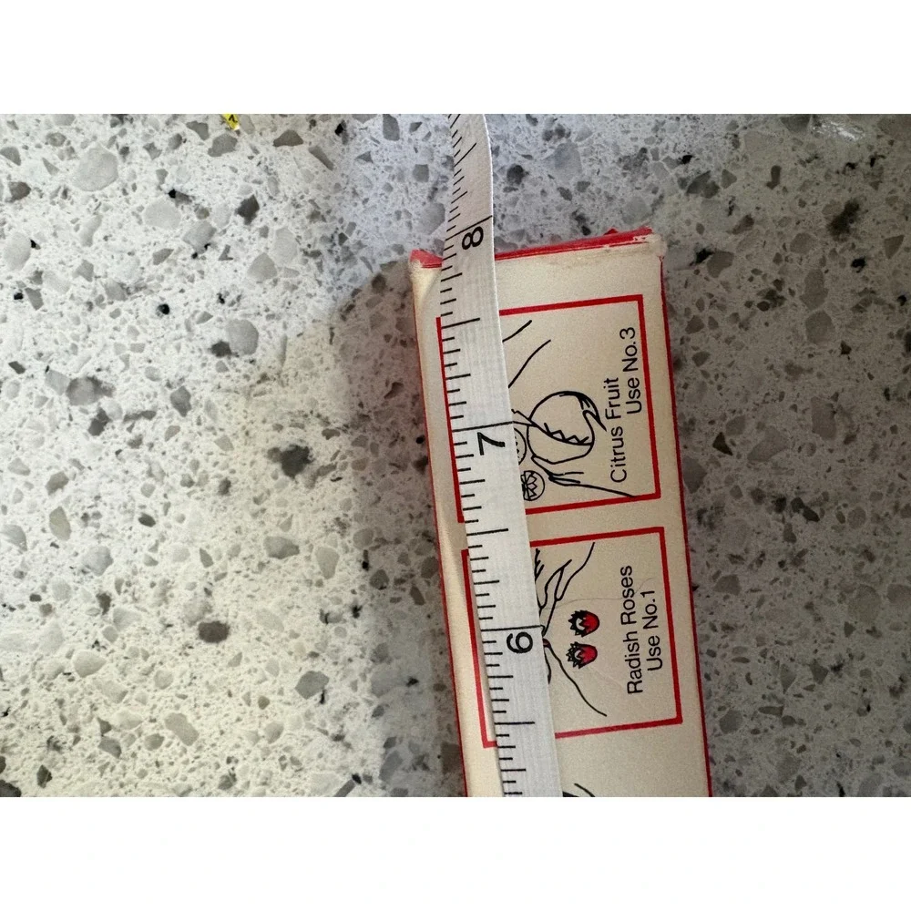 Vintage Food Decorator Knife Serrated Blade‎ Stainless Steel for Garnishes